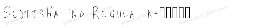 ScottsHand Regular字体转换